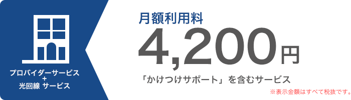 プロバイダーサービス＋光回線サービス